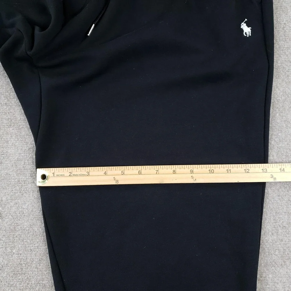 Polo Ralph Lauren Pants Mens 2XL 2XB Black Jogger Elastic Waist Drawstring